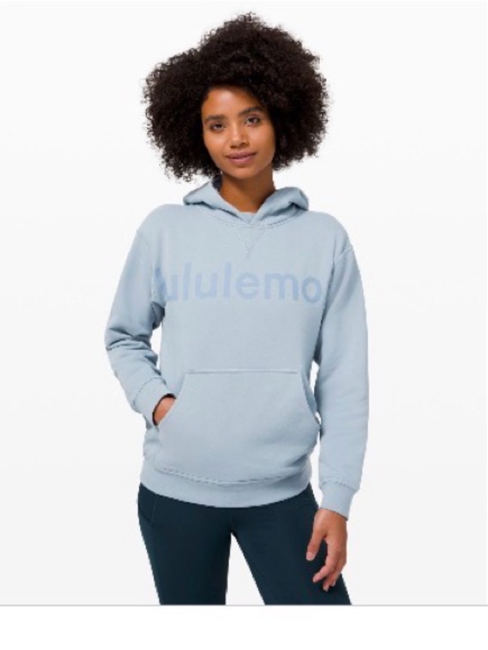 lululemon athletica All Yours Hoodie sz 6 chambray